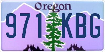 OR license plate 971KBG