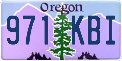OR license plate 971KBI
