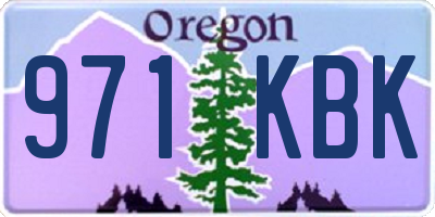 OR license plate 971KBK