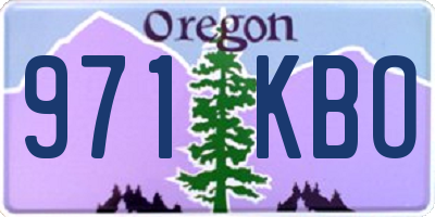 OR license plate 971KBO