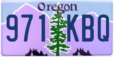 OR license plate 971KBQ