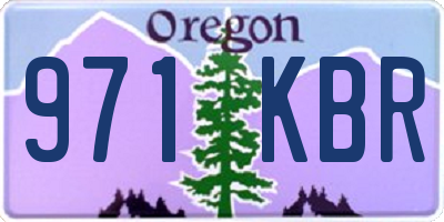 OR license plate 971KBR