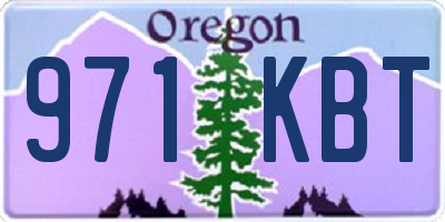 OR license plate 971KBT