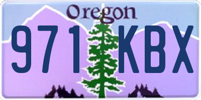 OR license plate 971KBX