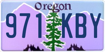 OR license plate 971KBY