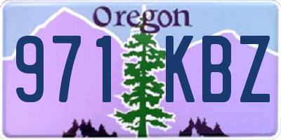 OR license plate 971KBZ