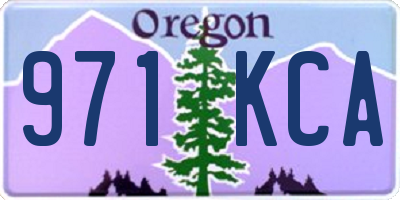 OR license plate 971KCA