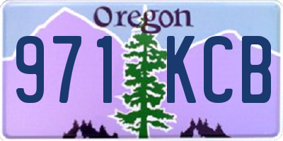 OR license plate 971KCB