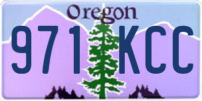 OR license plate 971KCC