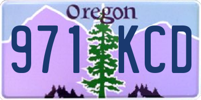 OR license plate 971KCD