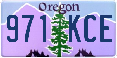 OR license plate 971KCE