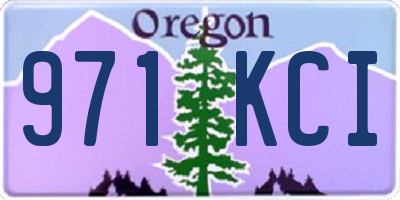 OR license plate 971KCI