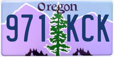 OR license plate 971KCK