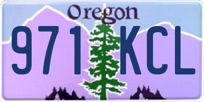 OR license plate 971KCL