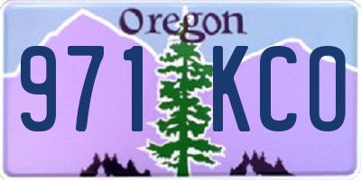 OR license plate 971KCO