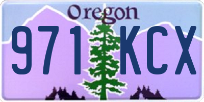 OR license plate 971KCX