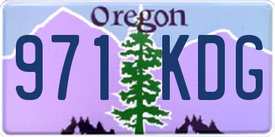 OR license plate 971KDG