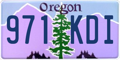 OR license plate 971KDI