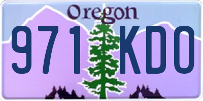 OR license plate 971KDO