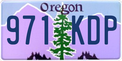 OR license plate 971KDP