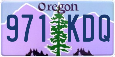 OR license plate 971KDQ