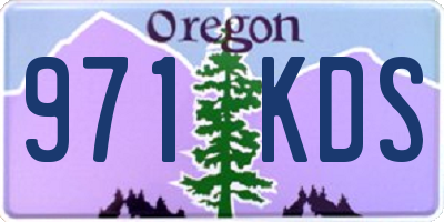 OR license plate 971KDS