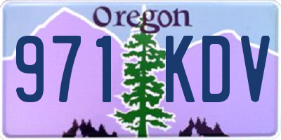 OR license plate 971KDV