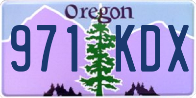 OR license plate 971KDX