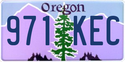 OR license plate 971KEC