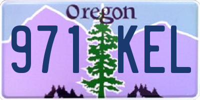 OR license plate 971KEL