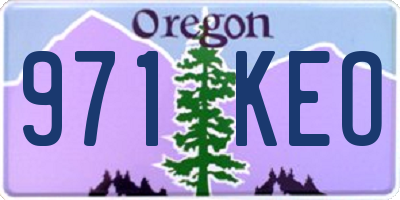 OR license plate 971KEO