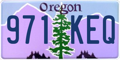 OR license plate 971KEQ