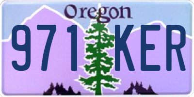 OR license plate 971KER