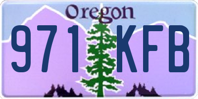 OR license plate 971KFB