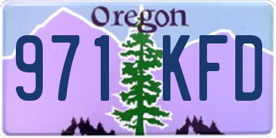 OR license plate 971KFD