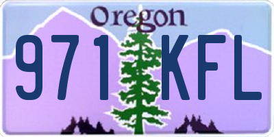 OR license plate 971KFL