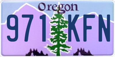 OR license plate 971KFN