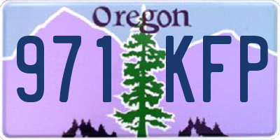 OR license plate 971KFP