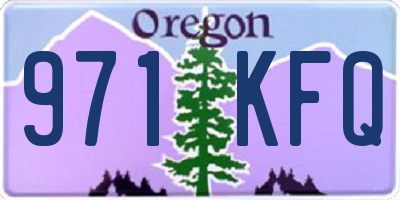 OR license plate 971KFQ