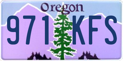 OR license plate 971KFS