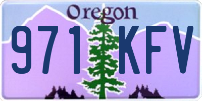 OR license plate 971KFV