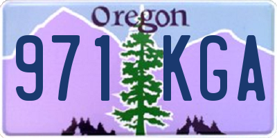 OR license plate 971KGA