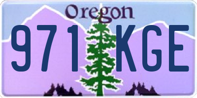 OR license plate 971KGE