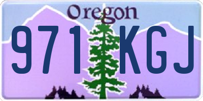 OR license plate 971KGJ