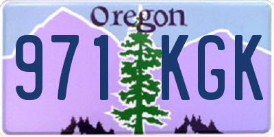 OR license plate 971KGK