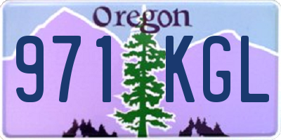 OR license plate 971KGL