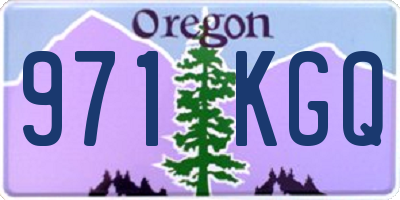 OR license plate 971KGQ