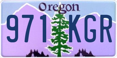 OR license plate 971KGR