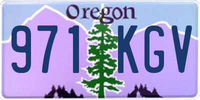 OR license plate 971KGV