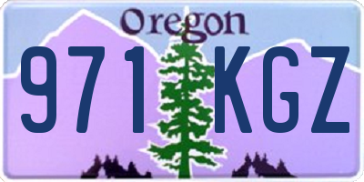 OR license plate 971KGZ